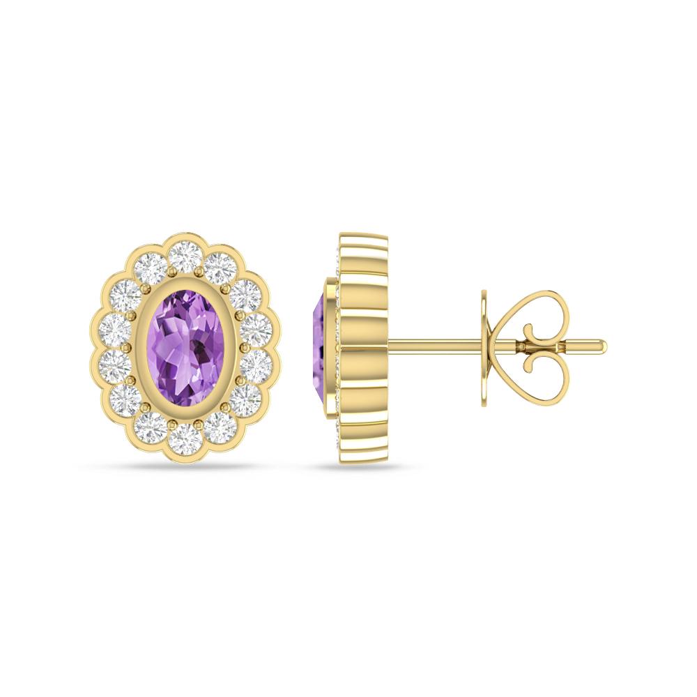 Yellow Gold - Amethyst